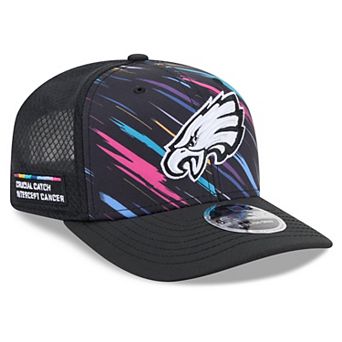 Youth New Era Black Philadelphia Eagles 2026 NFL Crucial Catch 9SEVENTY Adjustable Trucker Hat