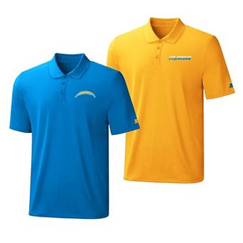 Men's Starter Powder Blue/Gold Los Angeles Chargers Two-Pack Logo Polo Set
