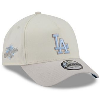 Men's New Era Natural Los Angeles Dodgers Crisp Equinox World Series 9FORTY A-Frame Adjustable Hat