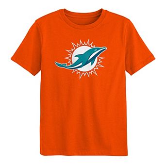 Preschool Outerstuff Orange Miami Dolphins Primary Logo T-Shirt