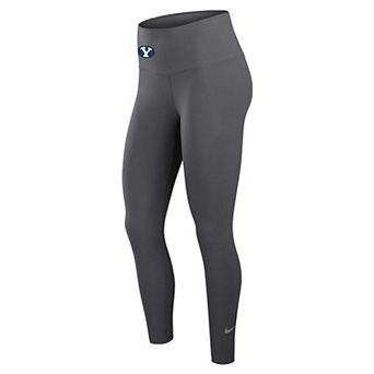 Women's Nike Gray BYU Cougars One Dri-FIT High-Rise Leggings