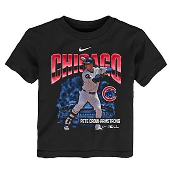 Toddler Nike Pete Crow-Armstrong Black Chicago Cubs Oversized Player T-Shirt