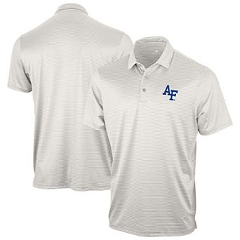 Men's Antigua Gray Air Force Falcons Eager Polo