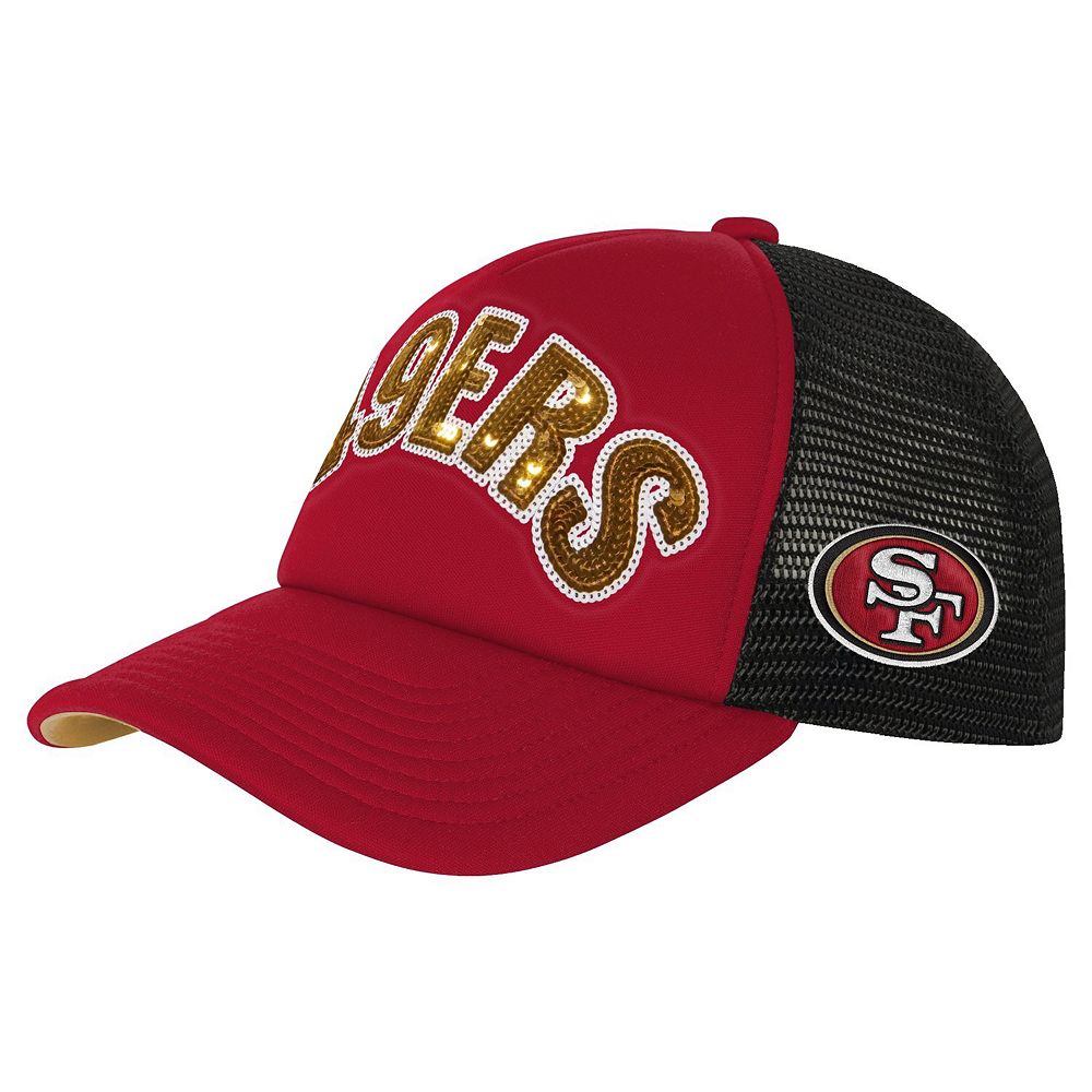 Girls Youth Outerstuff Scarlet San Francisco 49ers Bling