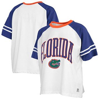 Women's Pressbox White Florida Gators Sky Colorblock T-Shirt