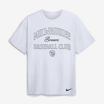 Men's Nike White Milwaukee Brewers Max90 Heavyweight T-Shirt