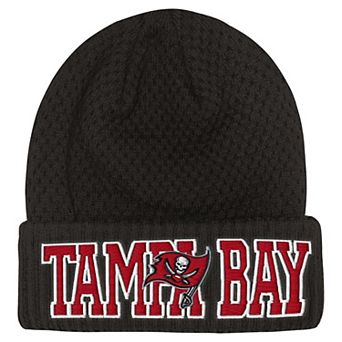 Youth Outerstuff Pewter Tampa Bay Buccaneers Heat Check Cuffed Knit Hat