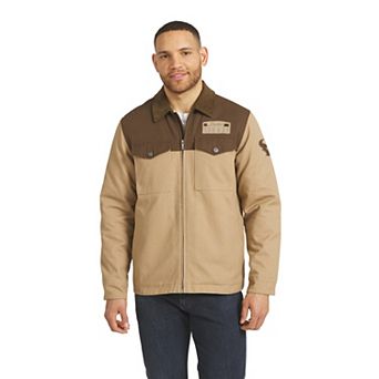 Men's Darius Rucker Collection by Fanatics Tan/Brown Houston Texans Full-Zip Canvas Jacket