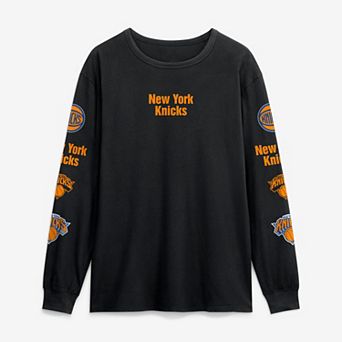 Men's Fanatics Black New York Knicks Jump Higher Legacy Long Sleeve T-Shirt