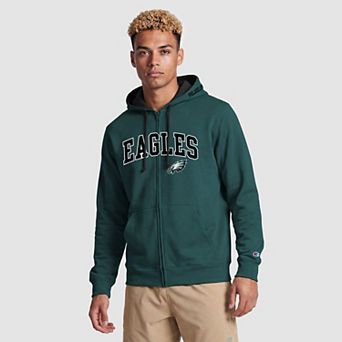Men's Champion Midnight Green/Black Philadelphia Eagles Full-Zip Hoodie