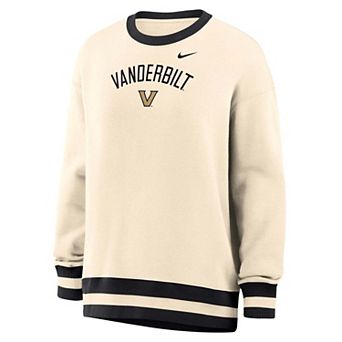 Women's Nike Natural Vanderbilt Commodores Oversized Phoenix Fleece Sweatshirt