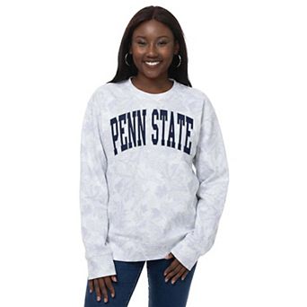 Women's ZooZatz Gray Penn State Nittany Lions Camo Arch Logo Fleece Crewneck Sweatshirt