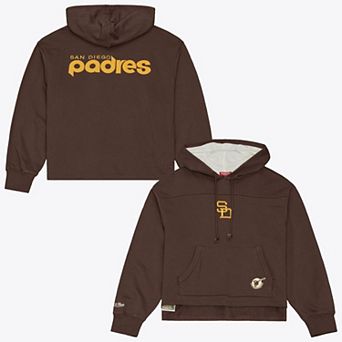 Women's Mitchell & Ness Brown San Diego Padres Retro Roots Pullover Hoodie
