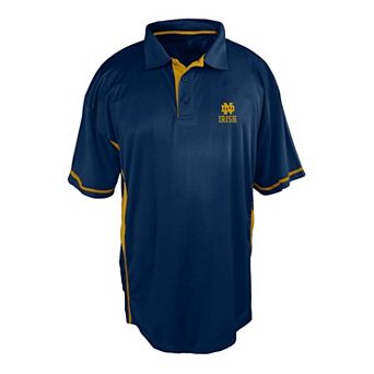 Men's Profile Navy Notre Dame Fighting Irish Big & Tall Color Block Panel Polo