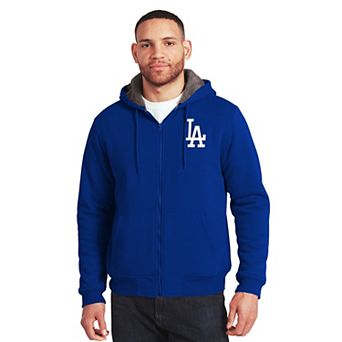 Men's Darius Rucker Collection by Fanatics Royal/Gray Los Angeles Dodgers Sherpa Lined Full-Zip Sweatshirt