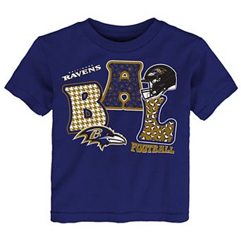 Toddler Outerstuff Purple Baltimore Ravens Team Quilt Boxy T-Shirt