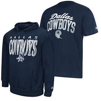 Men's Starter Navy Dallas Cowboys Vintage Logo T-Shirt & Hoodie Set