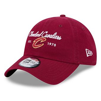 Women's New Era Wine Cleveland Cavaliers Script Casual Classic Adjustable Hat