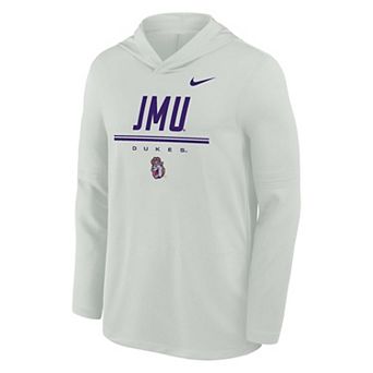 Men's Nike Gray James Madison Dukes Basketball Lightweight Dri-FIT Hoodie