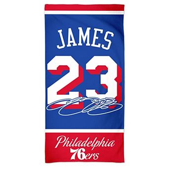 WinCraft LeBron James Philadelphia 76ers 30" x 60" Spectra Beach Towel