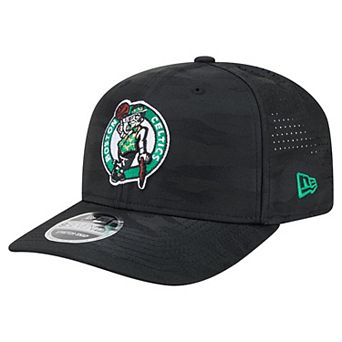 Men's New Era Black Boston Celtics Camo 9SEVENTY Perforated Adjustable Hat