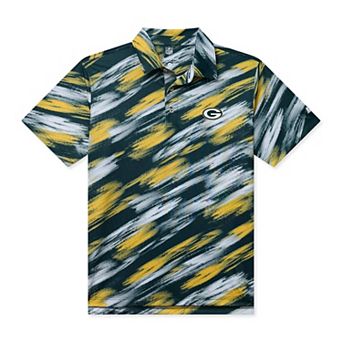 Men's Chubbies Green Green Bay Packers Color Blitz Polo