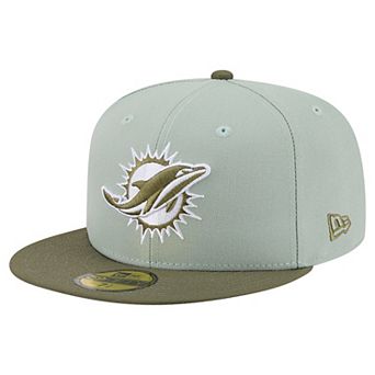 Men's New Era Light Green/Olive Miami Dolphins Color Pack 59FIFTY Fitted Hat