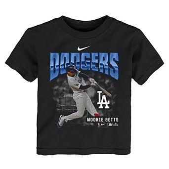 Toddler Nike Mookie Betts Black Los Angeles Dodgers Oversized Player T-Shirt