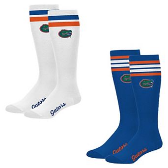 Women's PRO Compression Florida Gators Varsity Stripe Knee-High Compression Socks Two Pack