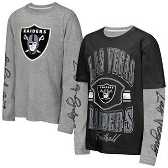 Preschool Outerstuff Black/Silver Las Vegas Raiders Motion Combo Set