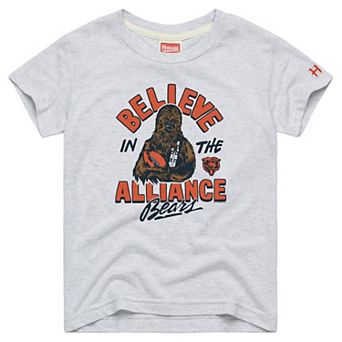 Toddler Homage Ash Chicago Bears NFL x Star Wars Light Side Tri-Blend T-Shirt