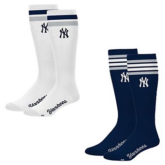 Women's PRO Compression New York Yankees Varsity Stripe Knee-High Compression Socks Two Pack
