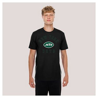 Men's New Era Black New York Jets Functional Fandom T-Shirt