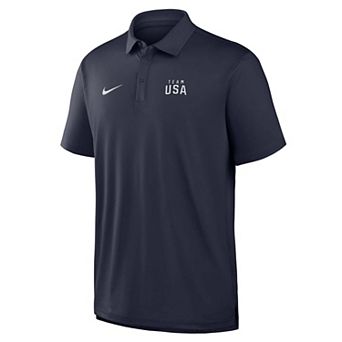 Men's Nike Navy Team USA Dri-FIT Tour Polo