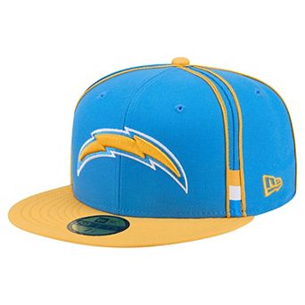 Men's New Era Powder Blue Los Angeles Chargers Soutache 59FIFTY Fitted Hat