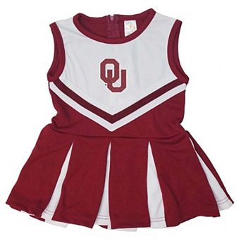 Girls Infant Crimson Oklahoma Sooners Cheer Jumper