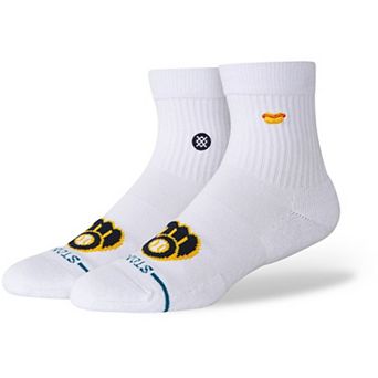 Unisex Stance White Milwaukee Brewers Hot Dog Quarter Socks