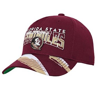 Youth Mitchell & Ness Garnet Florida State Seminoles Mascot Streaks Pro Crown Adjustable Hat