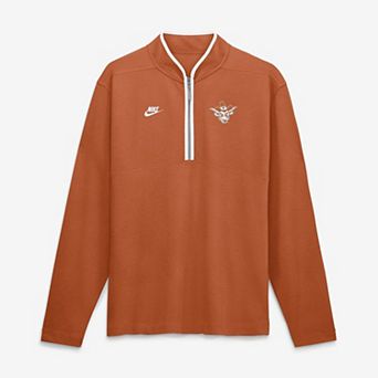 Men's Nike Texas Orange Texas Longhorns Courtside Victory Dri-FIT Half-Zip Pullover