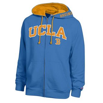 Men's Champion Light Blue UCLA Bruins Arch Logo Full-Zip Fleece Hoodie