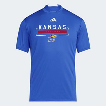 Men's adidas Royal Kansas Jayhawks D4T Tri-Blend T-Shirt