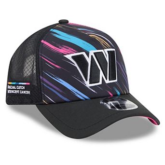Men's New Era Black Washington Commanders 2026 NFL Crucial Catch 9FORTY Apex Adjustable Hat