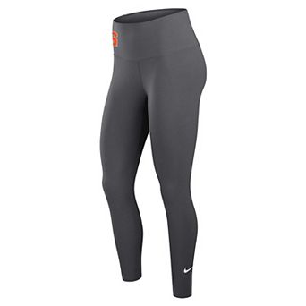 Women's Nike Gray Syracuse Orange One Dri-FIT High-Rise Leggings