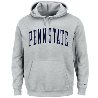 Men's Champion Heather Gray Penn State Nittany Lions Big & Tall Reverse Weave Fleece Hoodie Sweatshirt
