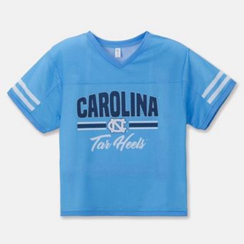 Girls Youth ZooZatz Carolina Blue North Carolina Tar Heels Mesh Jersey T-Shirt