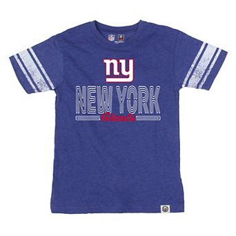 Youth Wes & Willy Royal New York Giants Football Jersey T-Shirt