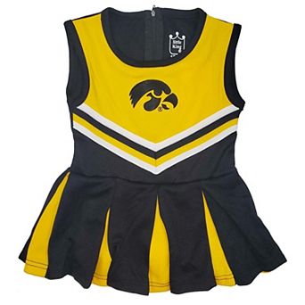 Girls Infant Black Iowa Hawkeyes Cheer Jumper