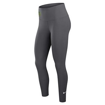 Women's Nike Gray Baylor Bears One Dri-FIT High-Rise Leggings