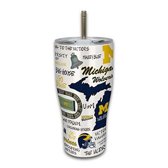 Michigan Wolverines 30oz. Icon Metal Tumbler
