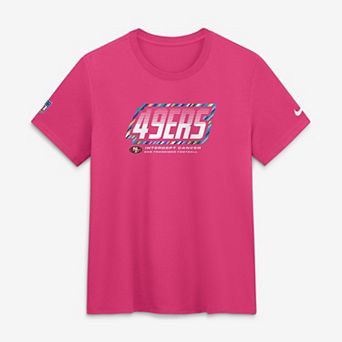 Women's Nike Pink San Francisco 49ers 2026 NFL Crucial Catch Tri-Blend Dri-FIT T-Shirt